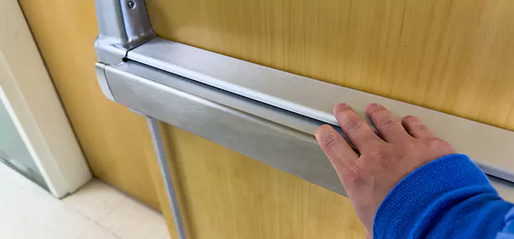 Installing a Push Bar on a Door Douglas